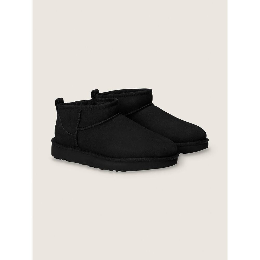 UGG Womens Black Classic Ultra Mini Platform Boot Authentic Original Box 1135092